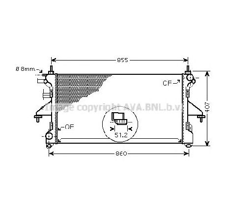 Radiator, racire motor PRASCO PEA2309</br>Piesa auto pentru Radiator racire apa/ ulei Radiator, racire motor PRASCO PEA2309</br>Piesa auto pentru Radiator racire apa/ ulei