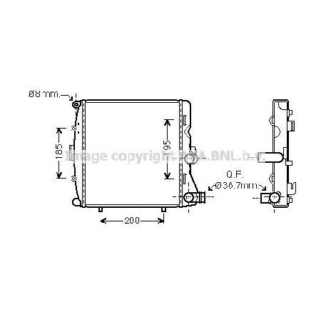 Radiator, racire motor PRASCO PR2054</br>Piesa auto pentru Radiator racire apa/ ulei Radiator, racire motor PRASCO PR2054</br>Piesa auto pentru Radiator racire apa/ ulei