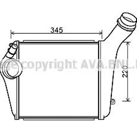 Intercooler, compresor PRASCO PR4060</br>Piesa auto pentru Turbocompressor Intercooler, compresor PRASCO PR4060</br>Piesa auto pentru Turbocompressor