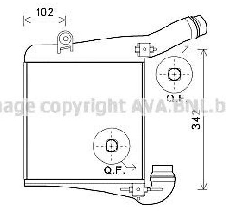 Intercooler, compresor PRASCO PR4077</br>Piesa auto pentru Turbocompressor Intercooler, compresor PRASCO PR4077</br>Piesa auto pentru Turbocompressor