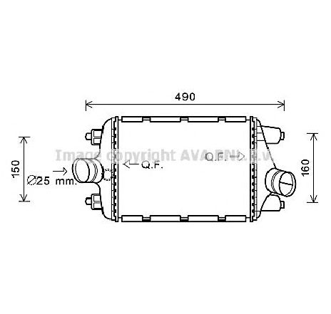 Intercooler, compresor PRASCO PR4081</br>Piesa auto pentru Turbocompressor Intercooler, compresor PRASCO PR4081</br>Piesa auto pentru Turbocompressor
