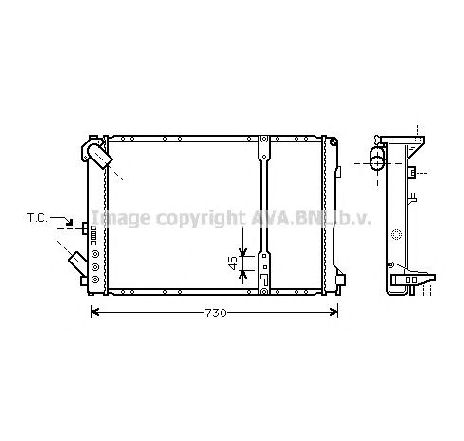 Radiator, racire motor PRASCO RT2209</br>Piesa auto pentru Radiator racire apa/ ulei Radiator, racire motor PRASCO RT2209</br>Piesa auto pentru Radiator racire apa/ ulei