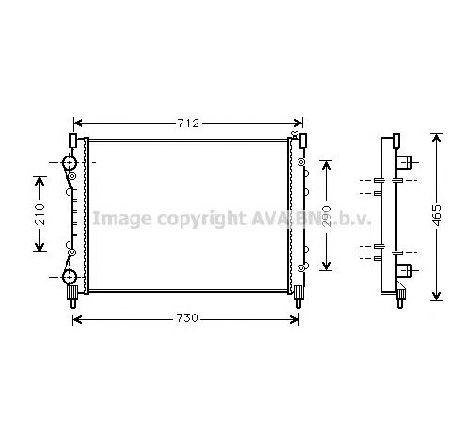 Radiator, racire motor PRASCO RT2233</br>Piesa auto pentru Radiator racire apa/ ulei Radiator, racire motor PRASCO RT2233</br>Piesa auto pentru Radiator racire apa/ ulei