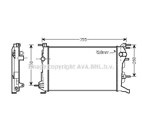 Radiator, racire motor PRASCO RT2460</br>Piesa auto pentru Radiator racire apa/ ulei Radiator, racire motor PRASCO RT2460</br>Piesa auto pentru Radiator racire apa/ ulei