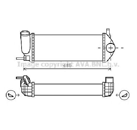 Intercooler, compresor PRASCO RTA4484</br>Piesa auto pentru Turbocompressor Intercooler, compresor PRASCO RTA4484</br>Piesa auto pentru Turbocompressor