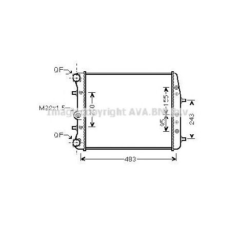 Radiator, racire motor PRASCO SAA2005</br>Piesa auto pentru Radiator racire apa/ ulei Radiator, racire motor PRASCO SAA2005</br>Piesa auto pentru Radiator racire apa/ ulei