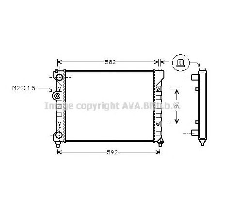 Radiator, racire motor PRASCO STA2035</br>Piesa auto pentru Radiator racire apa/ ulei Radiator, racire motor PRASCO STA2035</br>Piesa auto pentru Radiator racire apa/ ulei