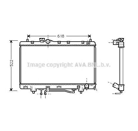 Radiator, racire motor PRASCO TO2242</br>Piesa auto pentru Radiator racire apa/ ulei Radiator, racire motor PRASCO TO2242</br>Piesa auto pentru Radiator racire apa/ ulei