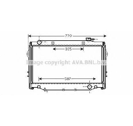 Radiator, racire motor PRASCO TO2377 Radiator, racire motor PRASCO TO2377