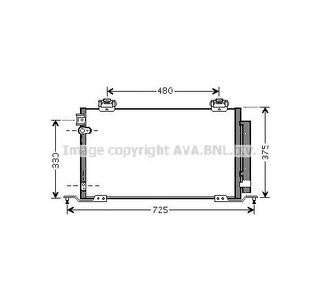 Condensator, climatizare PRASCO TO5393D</br>Piesa auto pentru Sistem de aer conditionat Condensator, climatizare PRASCO TO5393D</br>Piesa auto pentru Sistem de aer conditionat