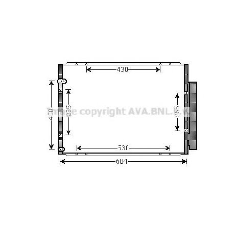 Condensator, climatizare PRASCO TO5574D</br>Piesa auto pentru Sistem de aer conditionat Condensator, climatizare PRASCO TO5574D</br>Piesa auto pentru Sistem de aer conditionat