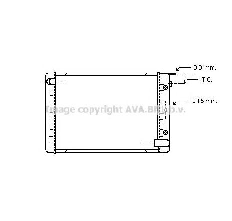 Radiator, racire motor PRASCO VO2023</br>Piesa auto pentru Radiator racire apa/ ulei Radiator, racire motor PRASCO VO2023</br>Piesa auto pentru Radiator racire apa/ ulei