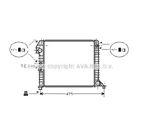 Radiator, racire motor PRASCO VO2056</br>Piesa auto pentru Radiator racire apa/ ulei Radiator, racire motor PRASCO VO2056</br>Piesa auto pentru Radiator racire apa/ ulei