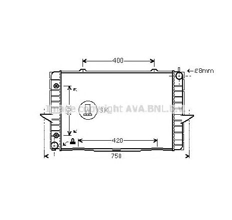 Radiator, racire motor PRASCO VO2118</br>Piesa auto pentru Radiator racire apa/ ulei Radiator, racire motor PRASCO VO2118</br>Piesa auto pentru Radiator racire apa/ ulei