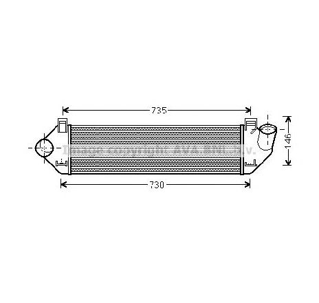 Intercooler, compresor PRASCO VOA4134</br>Piesa auto pentru Turbocompressor Intercooler, compresor PRASCO VOA4134</br>Piesa auto pentru Turbocompressor