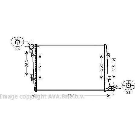 Radiator, racire motor PRASCO VW2255</br>Piesa auto pentru Radiator racire apa/ ulei Radiator, racire motor PRASCO VW2255</br>Piesa auto pentru Radiator racire apa/ ulei