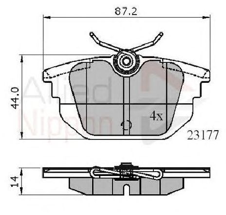 Set placute frana,frana disc COMLINE ADB01012</br>Piesa auto pentru Piese de service/ Inspectie / Intretinere Set placute frana,frana disc COMLINE ADB01012</br>Piesa auto pentru Piese de service/ Inspectie / Intretinere