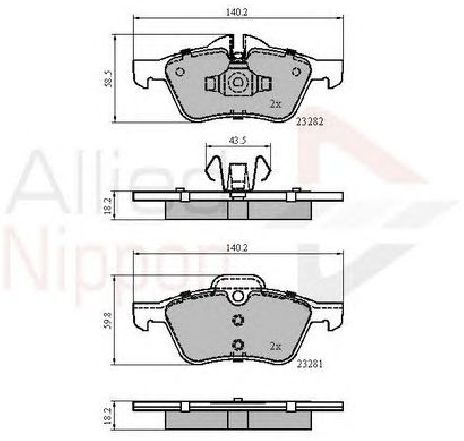 Set placute frana,frana disc COMLINE ADB01548</br>Piesa auto pentru Piese de service/ Inspectie / Intretinere Set placute frana,frana disc COMLINE ADB01548</br>Piesa auto pentru Piese de service/ Inspectie / Intretinere