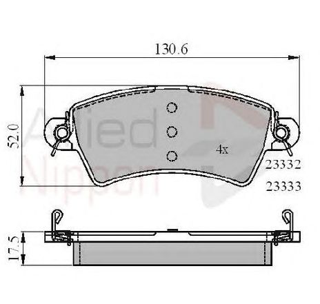 Set placute frana,frana disc COMLINE ADB01549</br>Piesa auto pentru Piese de service/ Inspectie / Intretinere Set placute frana,frana disc COMLINE ADB01549</br>Piesa auto pentru Piese de service/ Inspectie / Intretinere