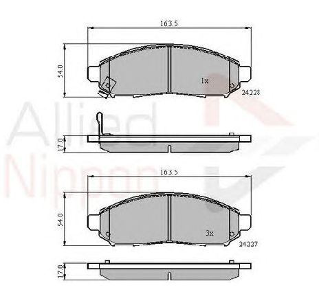 Set placute frana,frana disc COMLINE ADB31520</br>Piesa auto pentru Piese de service/ Inspectie / Intretinere Set placute frana,frana disc COMLINE ADB31520</br>Piesa auto pentru Piese de service/ Inspectie / Intretinere
