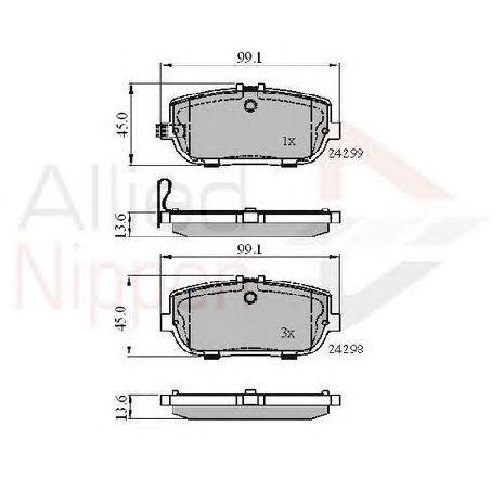 Set placute frana,frana disc COMLINE ADB31627</br>Piesa auto pentru Piese de service/ Inspectie / Intretinere Set placute frana,frana disc COMLINE ADB31627</br>Piesa auto pentru Piese de service/ Inspectie / Intretinere