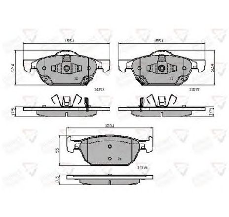 Set placute frana,frana disc COMLINE ADB32018</br>Piesa auto pentru Piese de service/ Inspectie / Intretinere Set placute frana,frana disc COMLINE ADB32018</br>Piesa auto pentru Piese de service/ Inspectie / Intretinere
