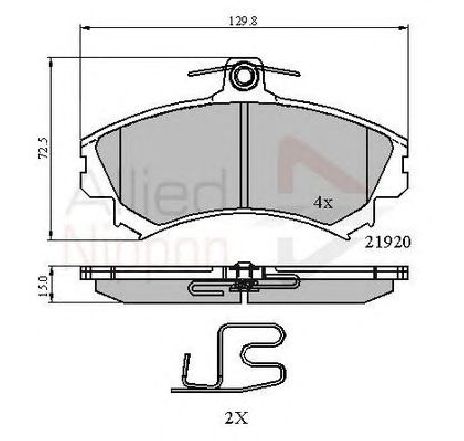 Set placute frana,frana disc COMLINE ADB3462</br>Piesa auto pentru Piese de service/ Inspectie / Intretinere Set placute frana,frana disc COMLINE ADB3462</br>Piesa auto pentru Piese de service/ Inspectie / Intretinere