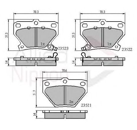 Set placute frana,frana disc COMLINE ADB3841</br>Piesa auto pentru Piese de service/ Inspectie / Intretinere Set placute frana,frana disc COMLINE ADB3841</br>Piesa auto pentru Piese de service/ Inspectie / Intretinere