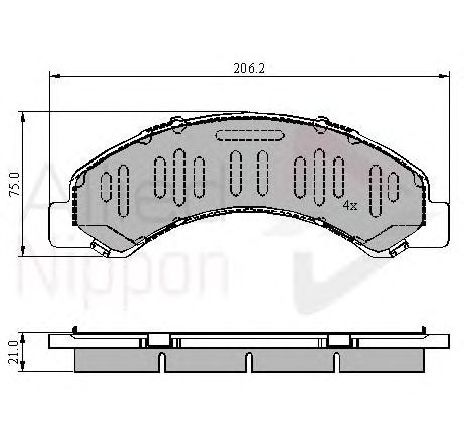 Set placute frana,frana disc COMLINE ADB3918 Set placute frana,frana disc COMLINE ADB3918