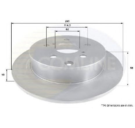 Disc frana COMLINE ADC01153</br>Piesa auto pentru Frana disc Disc frana COMLINE ADC01153</br>Piesa auto pentru Frana disc