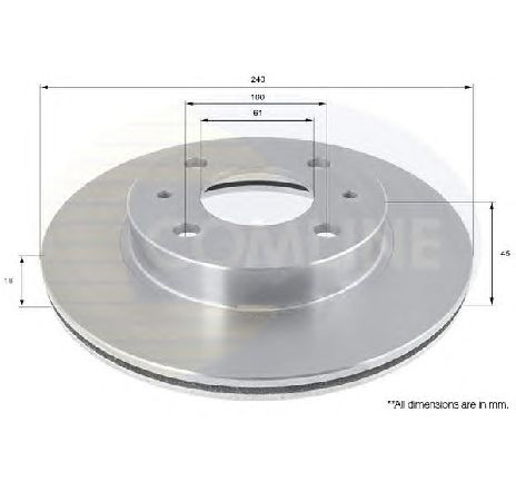 Disc frana COMLINE ADC0211V</br>Piesa auto pentru Frana disc Disc frana COMLINE ADC0211V</br>Piesa auto pentru Frana disc