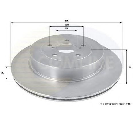 Disc frana COMLINE ADC0816V</br>Piesa auto pentru Frana disc Disc frana COMLINE ADC0816V</br>Piesa auto pentru Frana disc
