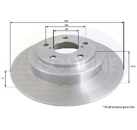 Disc frana COMLINE ADC0817</br>Piesa auto pentru Frana disc Disc frana COMLINE ADC0817</br>Piesa auto pentru Frana disc