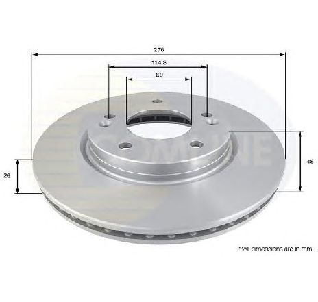 Disc frana COMLINE ADC1031V</br>Piesa auto pentru Frana disc Disc frana COMLINE ADC1031V</br>Piesa auto pentru Frana disc