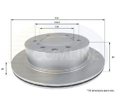 Disc frana COMLINE ADC1045V</br>Piesa auto pentru Frana disc Disc frana COMLINE ADC1045V</br>Piesa auto pentru Frana disc