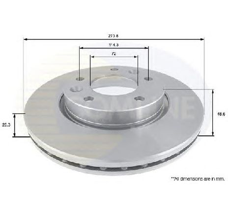 Disc frana COMLINE ADC1076V</br>Piesa auto pentru Frana disc Disc frana COMLINE ADC1076V</br>Piesa auto pentru Frana disc