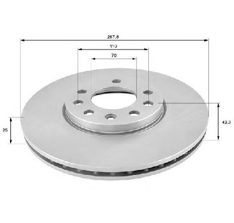 Disc frana COMLINE ADC1107V</br>Piesa auto pentru Frana disc Disc frana COMLINE ADC1107V</br>Piesa auto pentru Frana disc