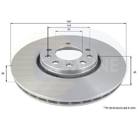 Disc frana COMLINE ADC1115V</br>Piesa auto pentru Frana disc Disc frana COMLINE ADC1115V</br>Piesa auto pentru Frana disc