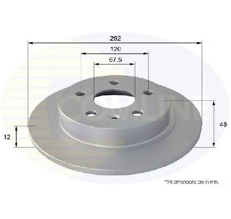 Disc frana COMLINE ADC1145</br>Piesa auto pentru Frana disc Disc frana COMLINE ADC1145</br>Piesa auto pentru Frana disc