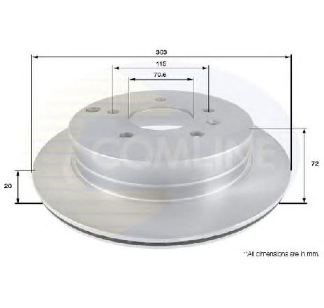 Disc frana COMLINE ADC1147V</br>Piesa auto pentru Frana disc Disc frana COMLINE ADC1147V</br>Piesa auto pentru Frana disc