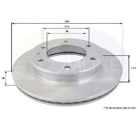 Disc frana COMLINE ADC1239V</br>Piesa auto pentru Frana disc Disc frana COMLINE ADC1239V</br>Piesa auto pentru Frana disc