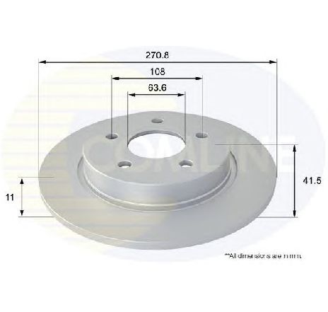 Disc frana COMLINE ADC1247</br>Piesa auto pentru Frana disc Disc frana COMLINE ADC1247</br>Piesa auto pentru Frana disc