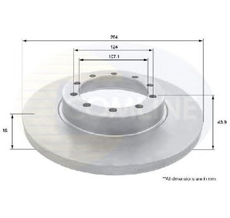 Disc frana COMLINE ADC1253</br>Piesa auto pentru Frana disc Disc frana COMLINE ADC1253</br>Piesa auto pentru Frana disc