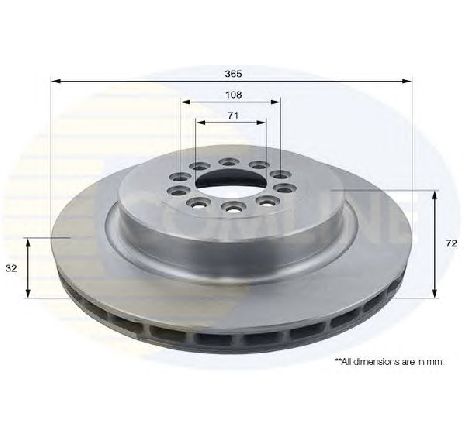 Disc frana COMLINE ADC1276V</br>Piesa auto pentru Frana disc Disc frana COMLINE ADC1276V</br>Piesa auto pentru Frana disc