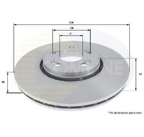 Disc frana COMLINE ADC1576V</br>Piesa auto pentru Frana disc Disc frana COMLINE ADC1576V</br>Piesa auto pentru Frana disc