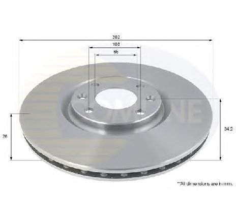 Disc frana COMLINE ADC1592V</br>Piesa auto pentru Frana disc Disc frana COMLINE ADC1592V</br>Piesa auto pentru Frana disc