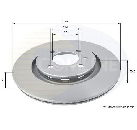 Disc frana COMLINE ADC1612</br>Piesa auto pentru Frana disc Disc frana COMLINE ADC1612</br>Piesa auto pentru Frana disc