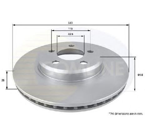 Disc frana COMLINE ADC2322V</br>Piesa auto pentru Frana disc Disc frana COMLINE ADC2322V</br>Piesa auto pentru Frana disc