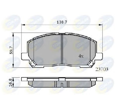 Set placute frana,frana disc COMLINE CBP01507</br>Piesa auto pentru Piese de service/ Inspectie / Intretinere Set placute frana,frana disc COMLINE CBP01507</br>Piesa auto pentru Piese de service/ Inspectie / Intretinere