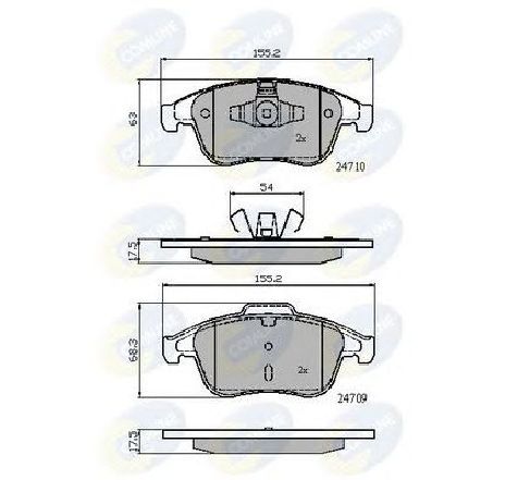 Set placute frana,frana disc COMLINE CBP02001</br>Piesa auto pentru Piese de service/ Inspectie / Intretinere Set placute frana,frana disc COMLINE CBP02001</br>Piesa auto pentru Piese de service/ Inspectie / Intretinere
